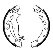 Bremsbackensatz hinten für Mazda 2 DE DL | 24490435