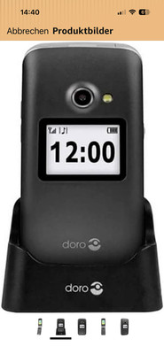Doro 2424 GSM Mobiltelefon Grafphit/Silber