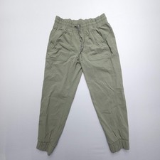 Eddie Bauer Tech Jogger Hiking Pants Womens P6 Green Stretch Travel Pull On