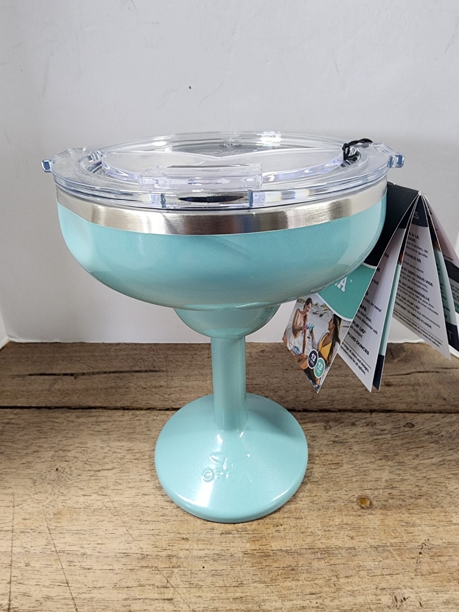 Orca Rita Stainless Steel Turquoise Tumbler Flip Lid, 13 Oz NWT