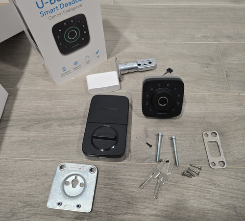 ULTRALOQ U-Bolt Pro WiFi Smart Deadbolt with hardware - Black