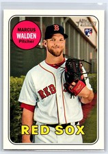 2018 Topps Heritage Marcus Walden Rookie Boston Red Sox RC #605