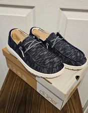 Hey Dude Wendy Sox Navy Women  s Size 7 New With Tags Slip On