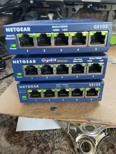 NETGEAR ProSafe GS105 5-Ports Gigabit Switch. THREE X3 avail. Power incl.