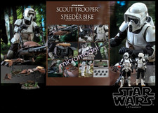 HotToys MMS612 1/6 Star Wars Return Of The Jedi Scout Trooper & Speeder Bike