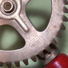 EKCO Vintage Manual Hand Crank Handheld Egg Beater Mixer Red Handle — photo 2