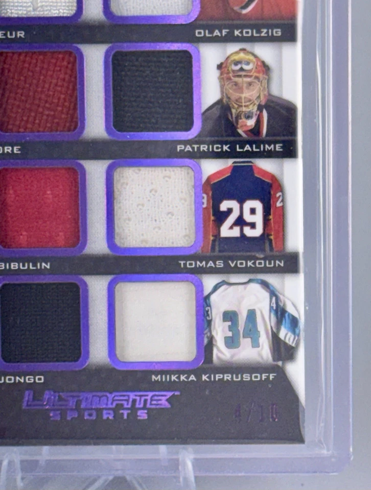 Leaf Ultimate The Ocho 2023/10 Brodeur Kolzig Theodore Lalime Khabibulin Vokoun Foto 4 de 4