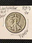 1929-D Liberty Walking Half Dollar  VG
