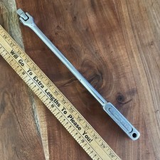 Indestro Tools 1/2" Chrome Long Breaker Bar Tool Length 15" USA Vintage