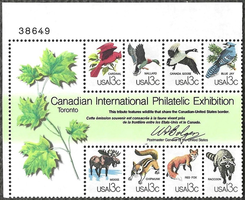 CAPEX '86 Souvenir Sheet  #1757 (plate block)