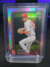 2025 Topps Chrome Update Thomas Saggese #US157 Refractor (RC) Rookie Debut Cards