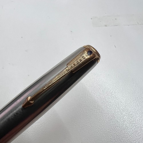 PARKER 51 Dark Blue Fountain Pen F Nib Blue Diamond Plunger Fill - 第 3/10 張圖片