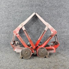 1994-2001 Dodge Ram 1500 Hood Hinges Pair Set Springs 2500 3500 Oem Red