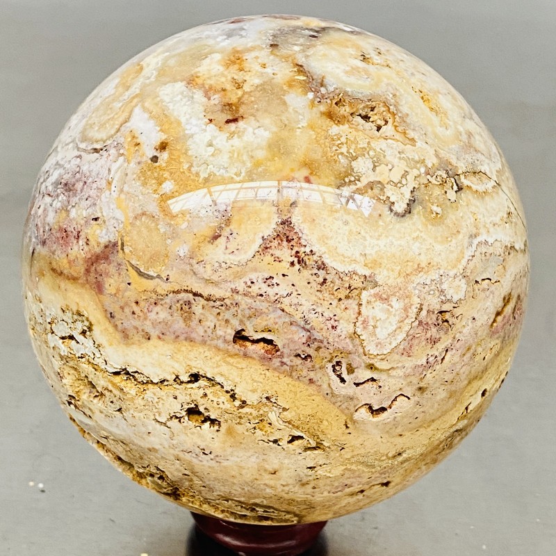 Natural thousand-layer agate crystal ball healing 1500G