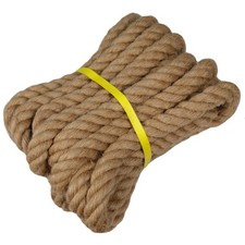 Twisted Manila Jute Rope 1 Inch x 10 Feet Natural Thick Hemp Rope for Crafts,