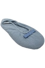 Isotoner Women's Gemma Microterry Ballerina Slippers Blue Fog