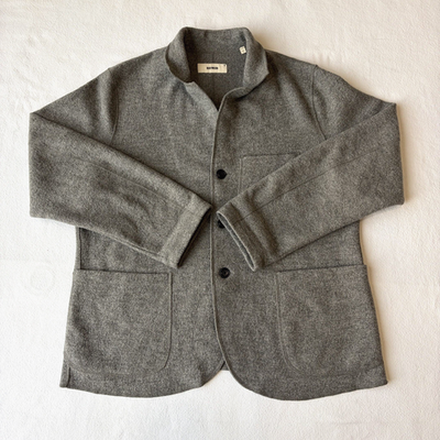 #ad Buck Mason Merino Wool Jacket Cardigan Felted Chore Coat Men#x27;s XL Gray Huckberry $139.99