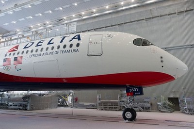 NEW GEMINI JETS 1:200 scale DELTA AIRLINES A350-900 TEAM USA 2026