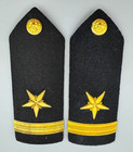 WWII Navy Lieutenant Commander Gold Bullion & Wool Shoulder Boards Set by H&H — photo 1
