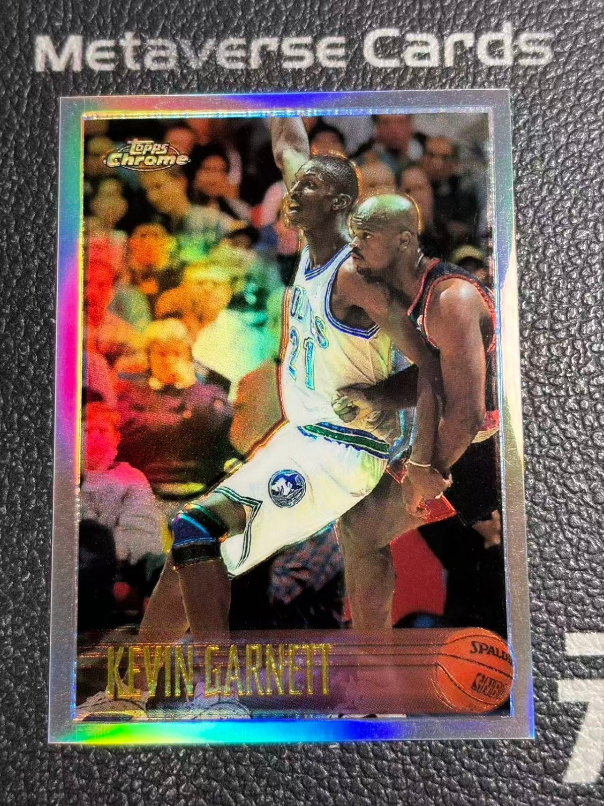 1996-97 Topps Chrome Refractor Kevin Garnett #45
