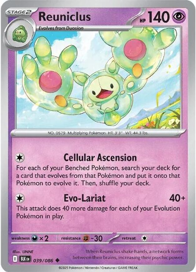 Pokemon Reuniclus (39/337) Black Bolt LP
