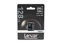 Genuine Lexar 128GB Professional 1667x UHS-II SDXC Memory Card