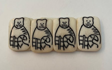 Venus Imports Bone Bracelet Light Sitting Cats Color May Vary Approx. 10" Around
