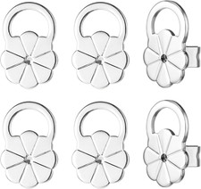 6PCS Adjustable Earring Lifters for Heavy Earrings - Anti-Sensitive Silver Backs