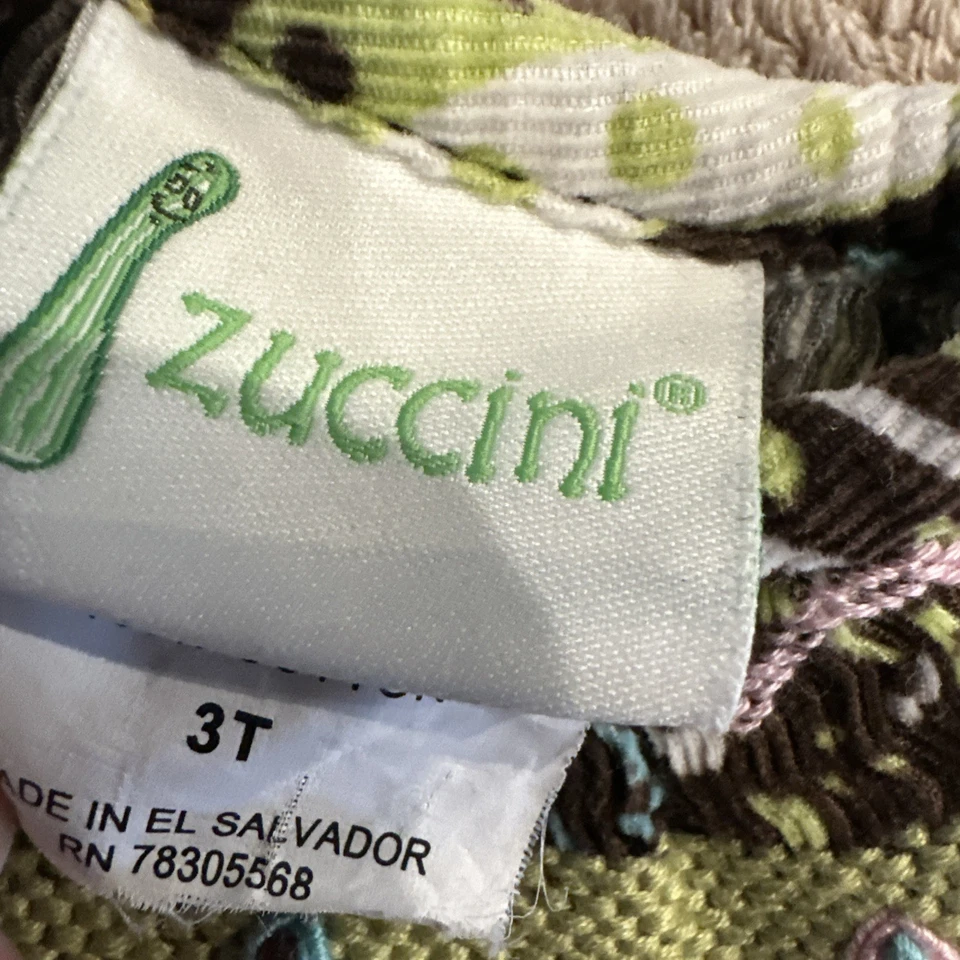 Sz 3t Zucchini Smocked Brown Paisley Bishop Dress L/S - Image 3 of 4