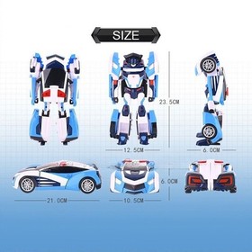 Tobot V Tornado Athlon Police Car Transforming Robot Vehicle Action Figure Toy