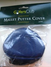 Mallet Golf Putter Head Cover Navy Quality Vinyl With Sock BNIP Wholesale New