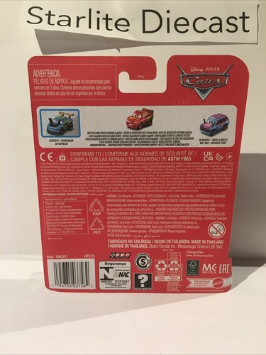 Neu Disney Pixar Autos Mini Racers 3er-Pack Superfly Rusteze McQueen Blindspot - Bild 3 von 3