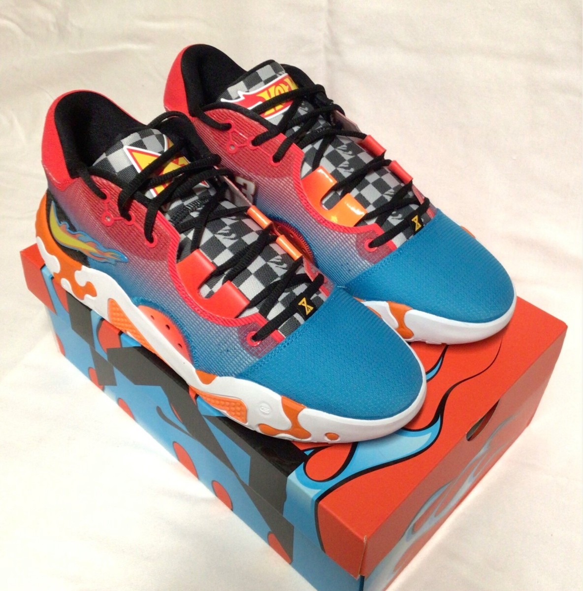 NIKE ナイキ PG6 Hot Wheels 30cm Size 12.5 - Nike PG 6 x Hot Wheels Blue/Orange/Red 2022 | eBay