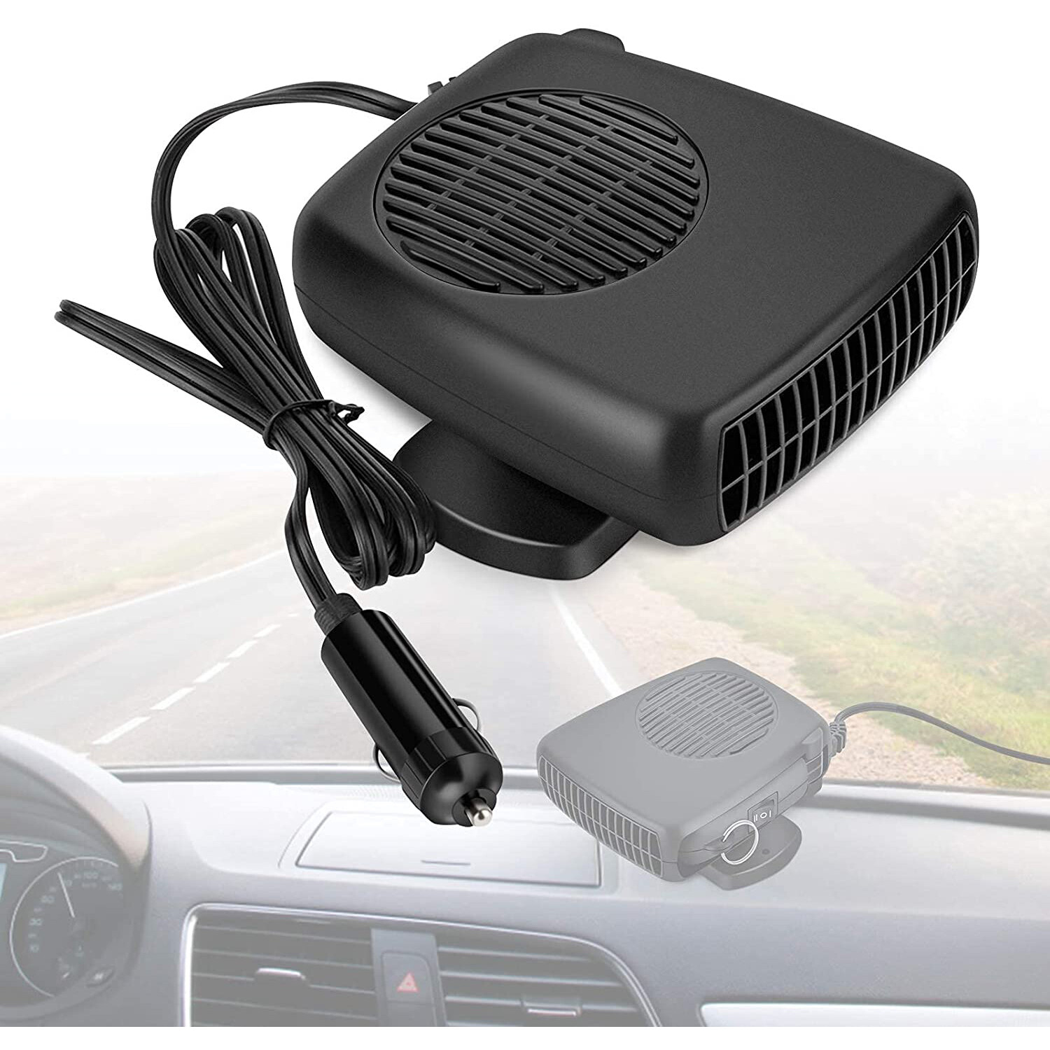 ZoneYan Autoheizung 12V - 2-in-1 Heizlüfter & Ventilator