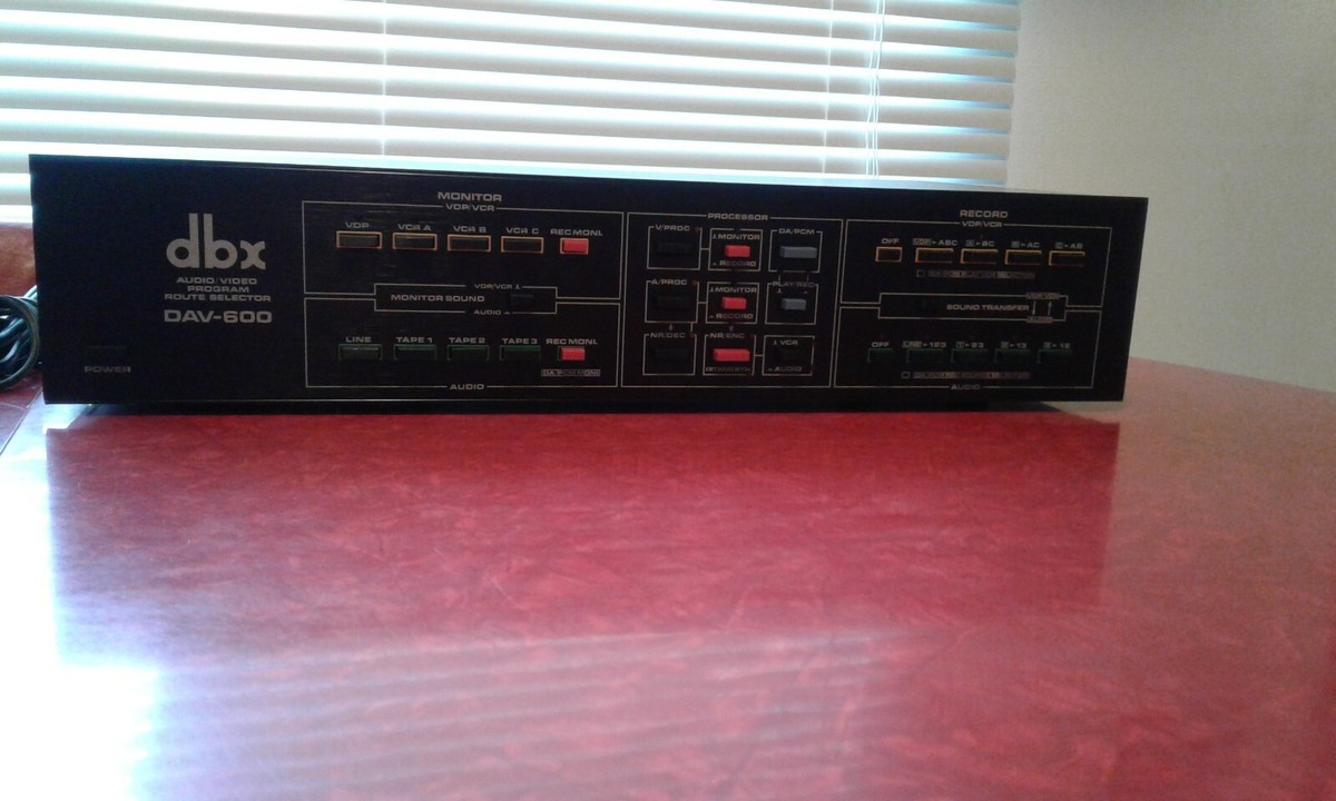 その他 dbx AUDIO/VIDEO ROUTE SELECTOR DAV-600G DBX DAV-600 AUDIO VIDEO PROGRAM ROUTE SELECTOR , Beautiful | eBay