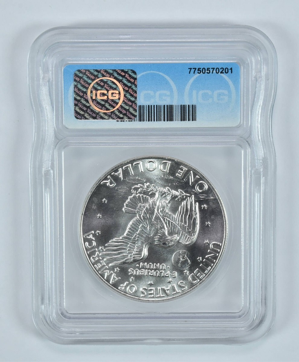 PCGS MS66 1974-S アイゼンハワー銀貨 $1 1974-S $1 Silver (Regular Strike) Ike Dollar - PCGS CoinFacts