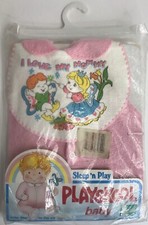 Vtg Footed Pajamas Playskool Baby Sleep N Play Pjs I Love My Mommy Large 1987