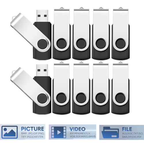 Lot 2G-64G USB Flash Drives USB 2.0 Memory Stick Fold Storage Thumb drive Pen  - Afbeelding 1 van 15