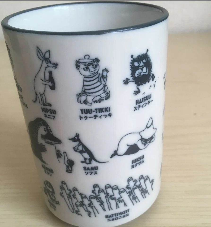 NEW! RARE! MOOMIN Japanese style Mug Cup YUNOMI of Sushi F/S - Image 4 of 4