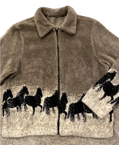 horse fleece jacket