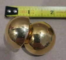 gold plated Round earrings for women