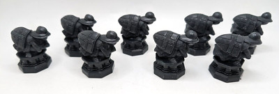 Harry Potter Wizard Chess Set Replacement 8 Black Pawns Plastic Pieces