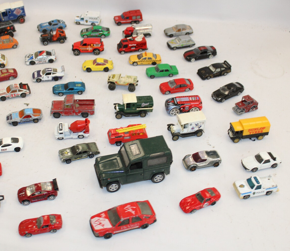 Collection Of Vintage Diecast Metal & Plastic Cars, Trucks & Vehicles
