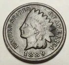 1889 P Indian Head Cent Penny  *VG - VERY GOOD*   **FREE SHIPPING**
