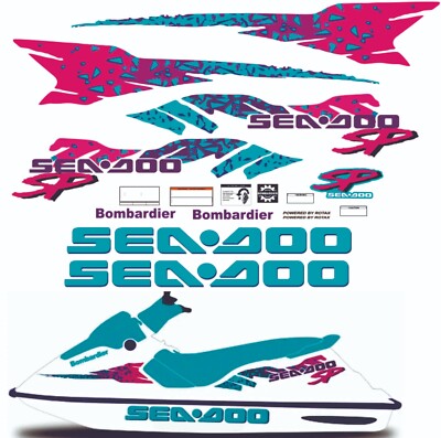 SEADOO SP 1995 Graphics / Decal / Sticker Kit CUSTOM | eBay