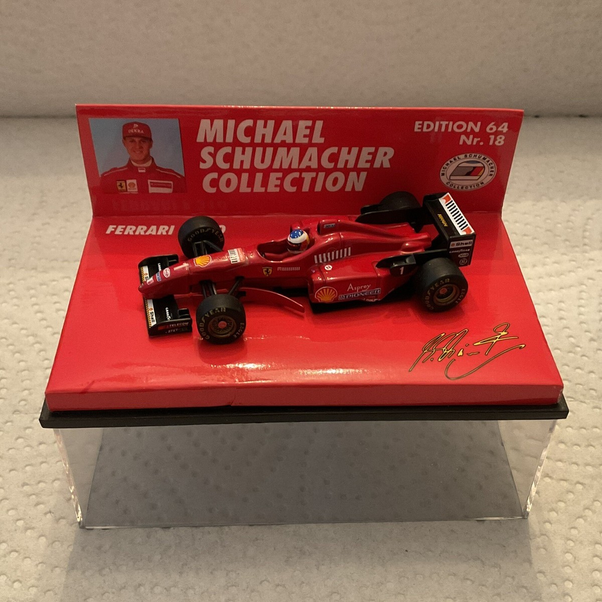 Michael Schumacher Ferrari F310 Nürburgring 1996 1:64 Minichamps