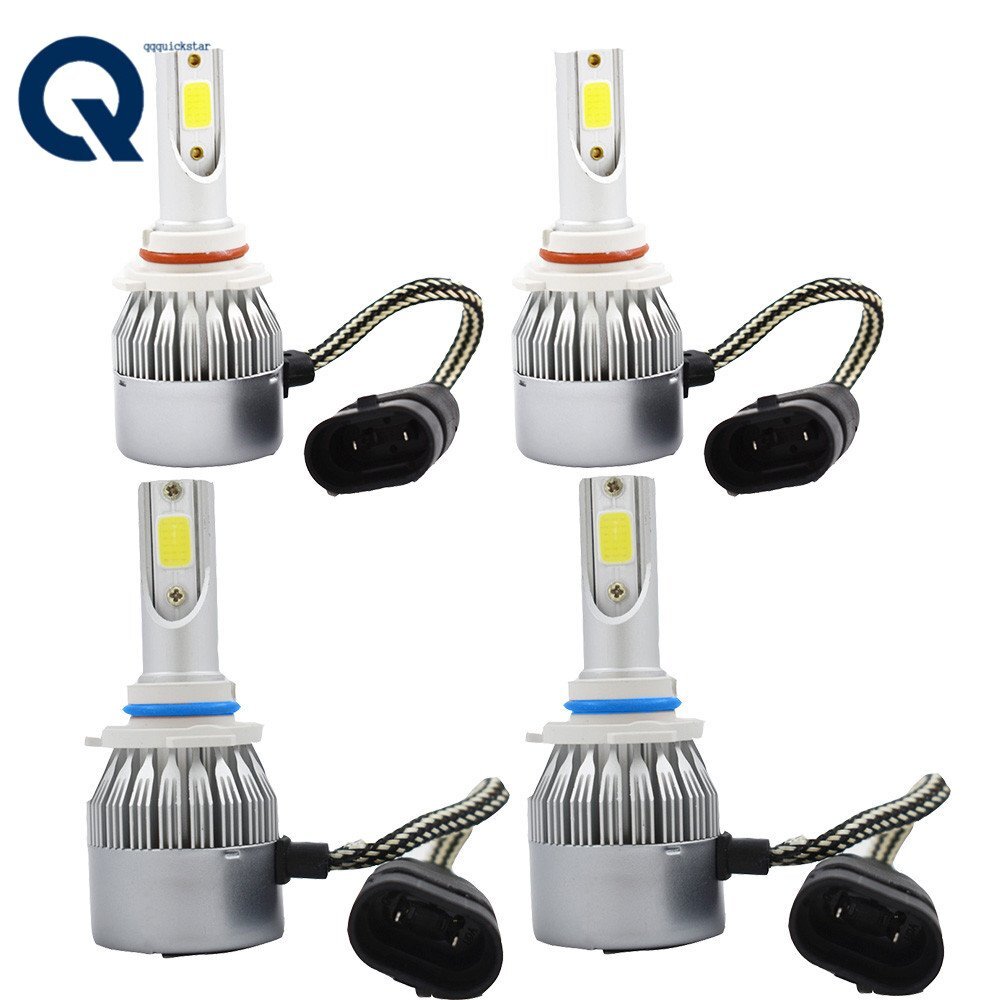 90059006LEDComboHeadlightHigh&LowBeamFor2003-2005ChevroletSilverado