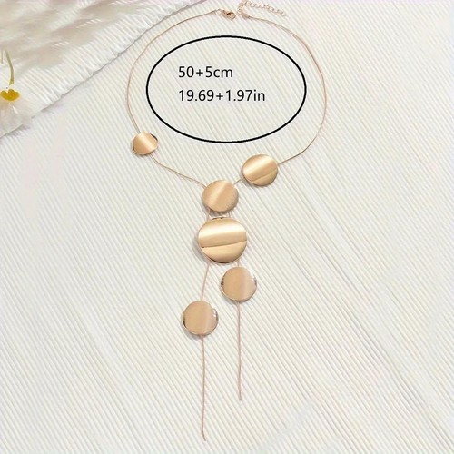 Vintage Gold Tassel Necklace – Bold Irregular Round Design for Parties & Gifts - Picture 15 of 27