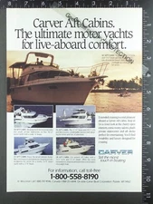 1991 ADVERTISEMENT for Carter Aft Cabin 42 38 33 36 28 motor yacht boat