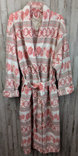 Vintage 90's Victoria's Secret Country Bath Robe Womans M/L Pink Floral Cozy